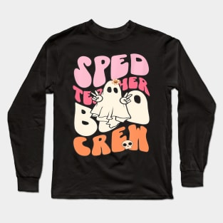 Sped Teacher Boo Crew Halloween Costume Sped Ed Team Long Sleeve T-Shirt